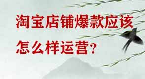 淘寶店鋪爆款應該怎么樣運營