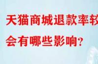 天貓商城退款率較高會有哪些影響？