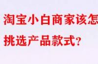 淘寶小白商家該怎樣挑選產品款式？